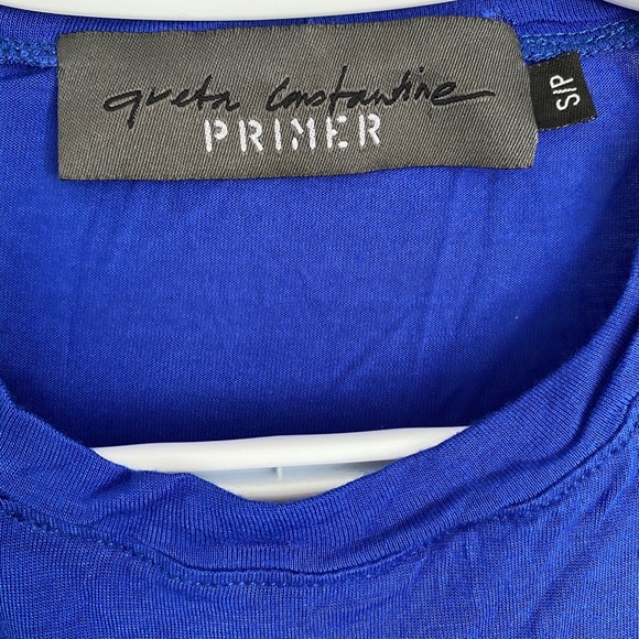 Canadian Designer Greta Constantine Blue Shirt-Dress With Pocket Size S - Picture 3 of 5